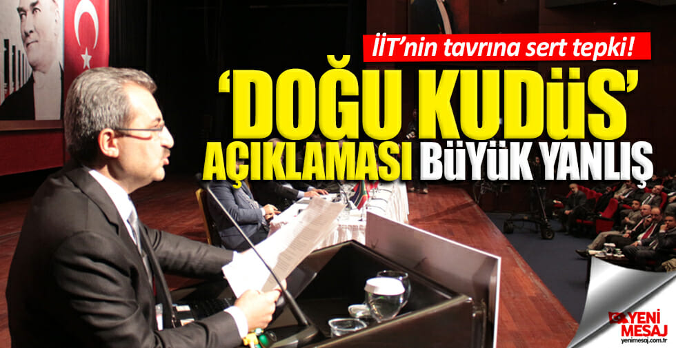 'Doğu Kudüs' açıklaması büyük yanlış